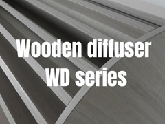 Solid Wood QRD Acoustic Diffuser Panels PU Painting Finish Màu gỗ tự nhiên