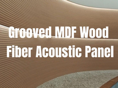 Melamine MDF sợi phẳng âm thanh 133x2440mm 197x2440mm cho trần nhà và tường