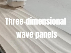 Bảng tường trang trí 3D nổi bật Bảng MDF veneered cho nền TV