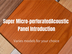 Micro Perdorated Acoustic Sheets Soundproofing Decorative Sound Absorption Panel Các tấm âm thanh được tạo ra để cách âm