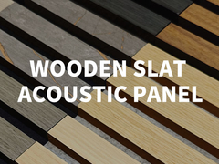 Phẩm thẩm mỹ tùy chỉnh Acoustic Slat Wood Wall Panels Melamine Finish 600x2400mm