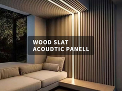 Các tấm âm thanh gỗ slates mật độ cao cho không gian hiện đại dễ cài đặt