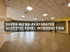 Super Micro Perforated Acoustic Panels MDF Board Thuế giảm tiếng ồn 0,8 NRC