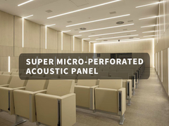 Micro perforated acoustic gỗ tường tấm ngăn âm thanh 1200X600 2400x1200mm