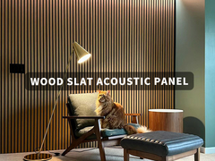 Veneer Banding Acoustic Wood Slat Panels 2400mm Wood Slat Wall Tiles tùy chỉnh