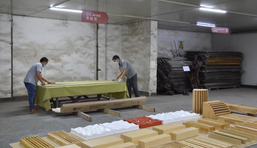 Guangzhou Wuyang Yiguan Acoustic Materials Co., Ltd. dây chuyền sản xuất