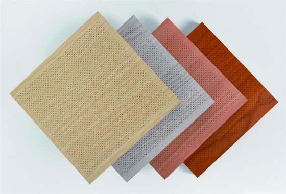 Micro Perdorated Acoustic Sheets Soundproofing Decorative Sound Absorption Panel Các tấm âm thanh được tạo ra để cách âm