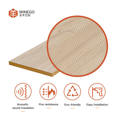 Các tấm MDF lỗ vi mô hấp thụ âm thanh và các tấm tường trang trí