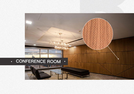 OEM Micro Perforated Acoustic Panels, Acoustic Wood Wall Panels BS476 PART7 được chứng nhận