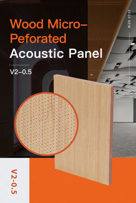 Super Micro Perforate Acoustic Wood Panels Thấm âm 600x1200 1200x2400mm