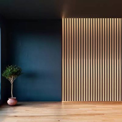 Kiểm soát tiếng ồn tấm gỗ slates âm thanh cho tường và trần nhà 600x2400mm