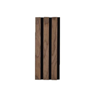Ba mặt gỗ veneer slates tường bảng âm thanh Walnut E0 Grade 21mm dày