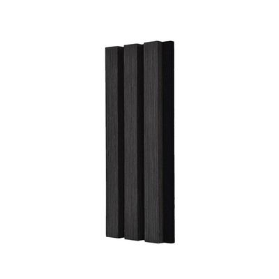 Black Oak Acoustic Wooden Slat Wall Panels 600x2400mm 0.85 NRC Nghe âm