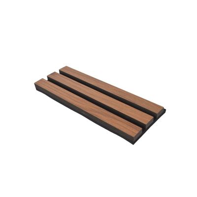 Melamine Cover Acoustic Wood Slat Panels 2400mm, Slated Acoustic Wall Panels OEM