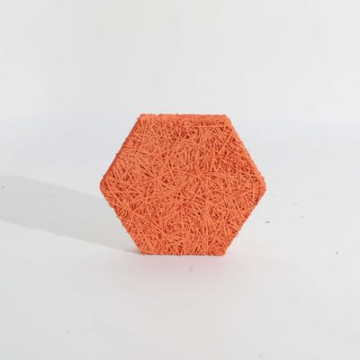 Chống va chạm cao gỗ len âm thanh tường tấm hình lục giác cho trang trí khách sạn