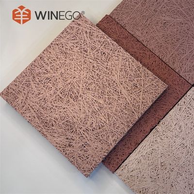 Sơn màu gỗ len bảng âm thanh tùy chỉnh hình dạng trang trí