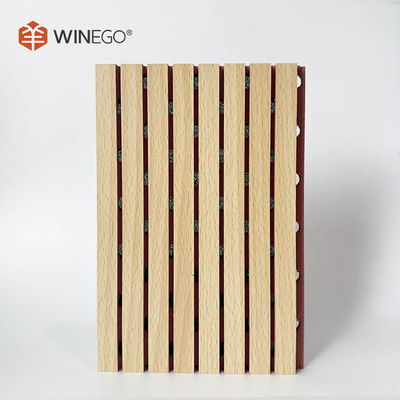 Melamine MDF sợi phẳng âm thanh 133x2440mm 197x2440mm cho trần nhà và tường