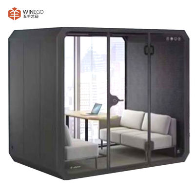 ECO Friendly 6 người Acoustic Booth, Phòng chống âm thanh di động cho văn phòng
