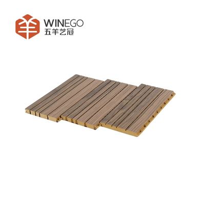 High-End Grooved Acoustic Wall Panels with Fire Resistance for Modern Interiors