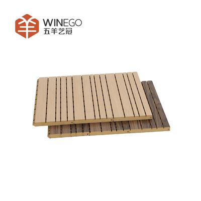 High-End Grooved Acoustic Wall Panels with Fire Resistance for Modern Interiors