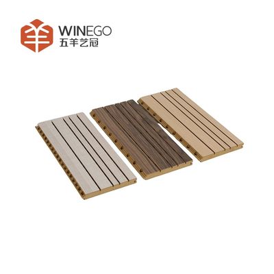 High-End Grooved Acoustic Wall Panels with Fire Resistance for Modern Interiors